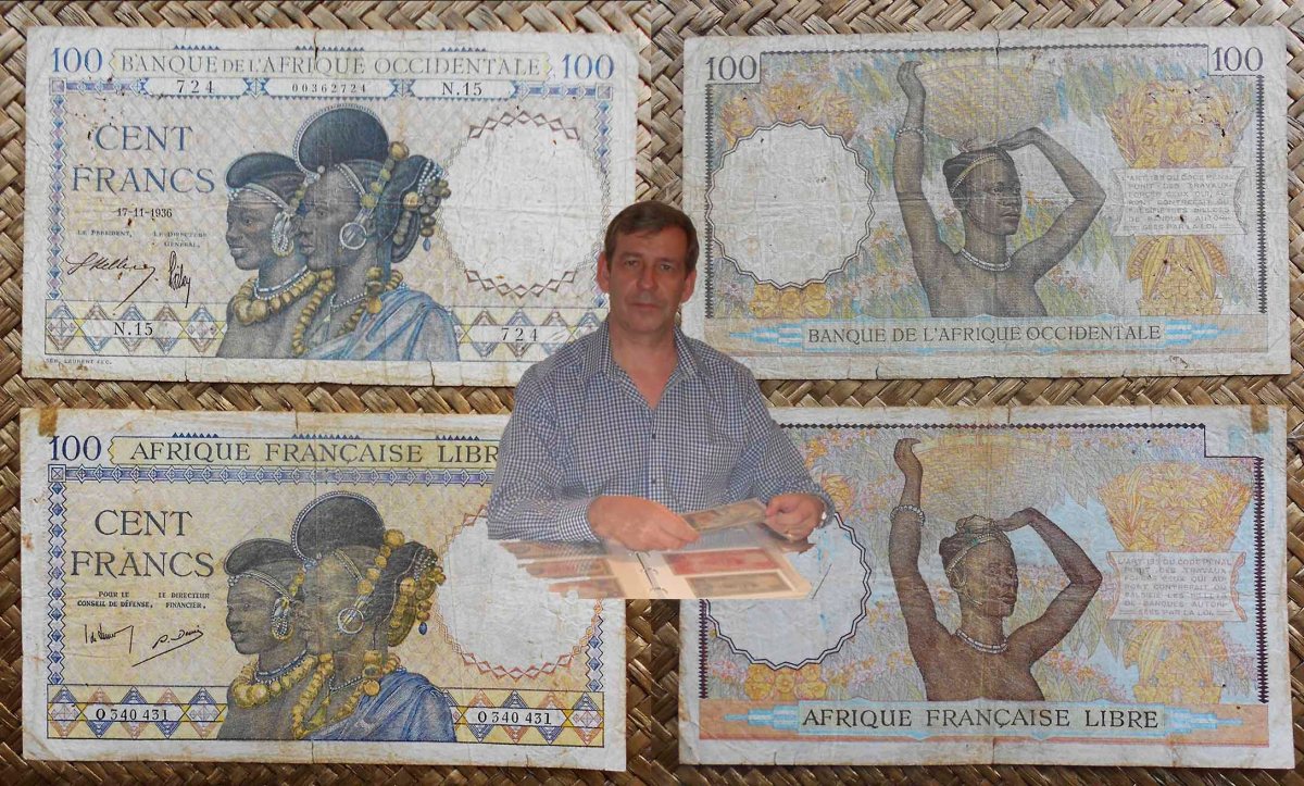 French EQUATORIAL Africa vs. French WEST Africa a través de sus 100 FRANCOS&nbsp;1936-1941