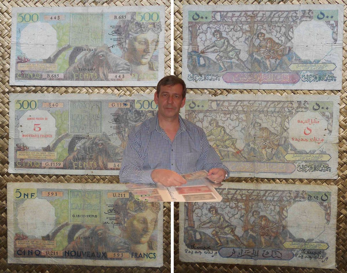 ARGELIA, Evolución natural de colonial a independiente en sus 500 FRANCOS o&nbsp;5NF