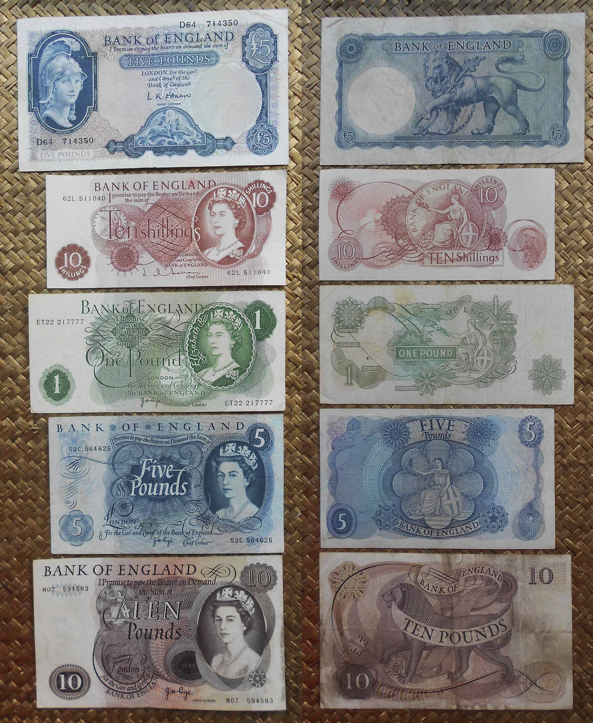 REINO UNIDO, 1as LIBRAS con “Britannia” y “Queen Elizabeth II” años'60-70  s.XX | PASIÓN NOTAFÍLICA, BUSCAR …VIAJAR!, image size:2044x2490