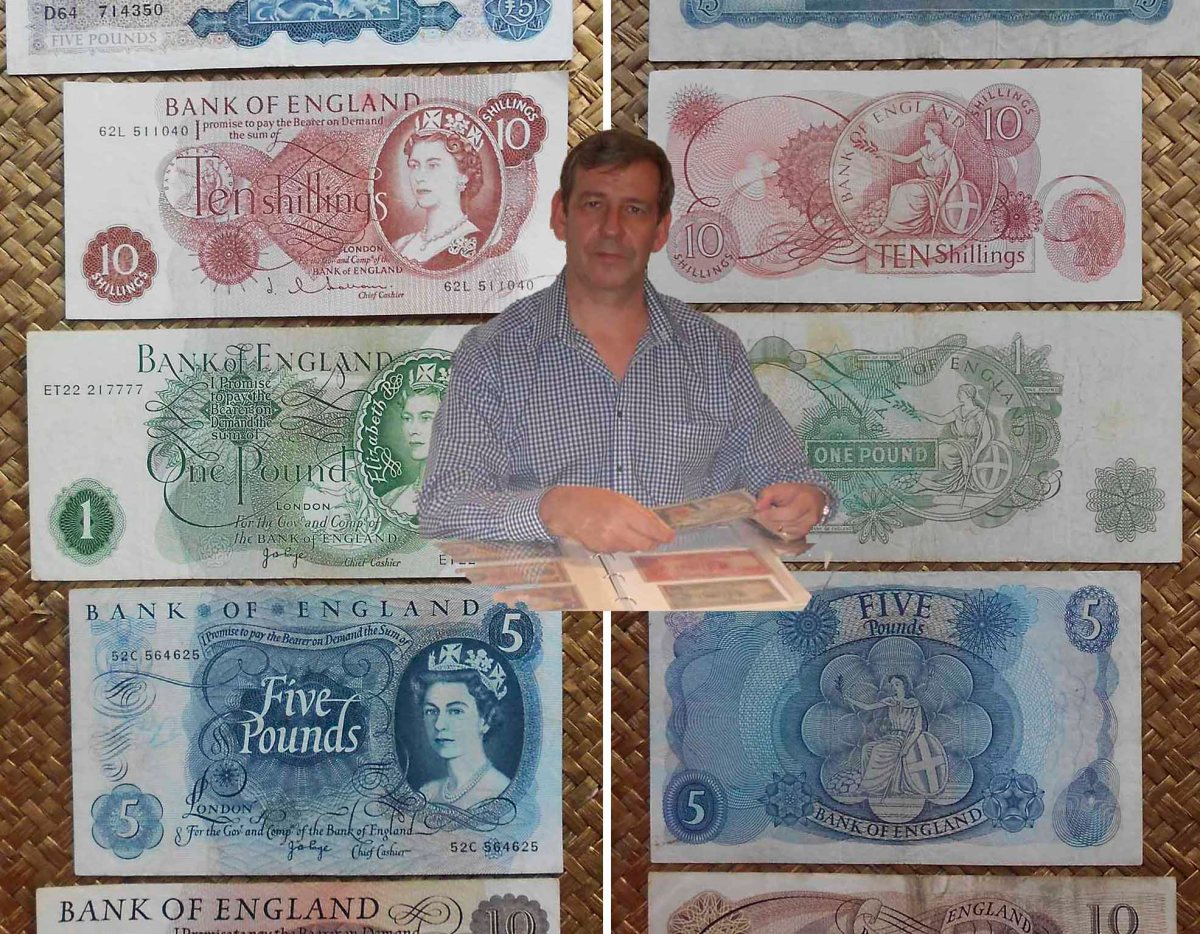 REINO UNIDO, 1as LIBRAS con “Britannia” y “Queen Elizabeth II” años’60-70&nbsp;s.XX