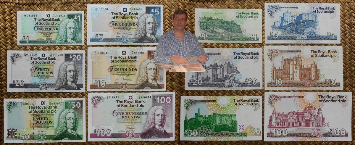 ESCOCIA, Lord Ilay en el billetario del Royal Bank of Scotland&nbsp;1987-2015