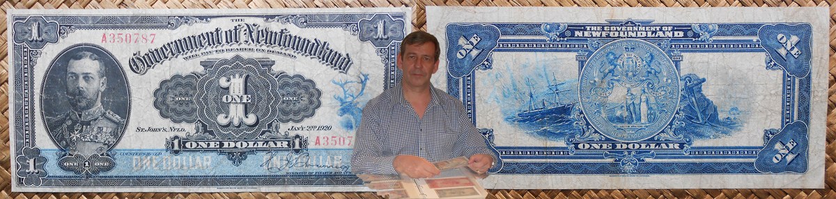 TERRANOVA, Jorge V en el DÓLAR de Newfoundland de&nbsp;1920