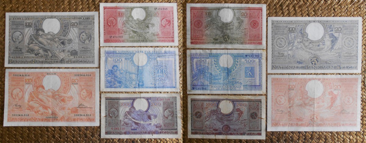 BÉLGICA, los FRANCOS/BELGAS pre y post WWII -Alegorías&nbsp;VLOORS