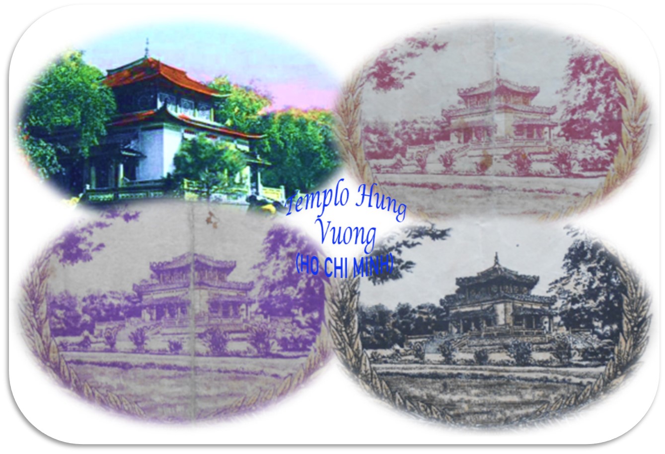 Templo Hung Vuong -Ho Chi Minh en las 100 piastras Indochina 1942-45