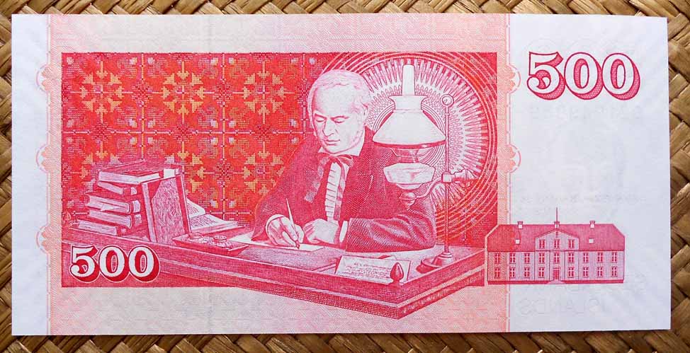 Islandia 500 coronas 2004 pk.58 reverso