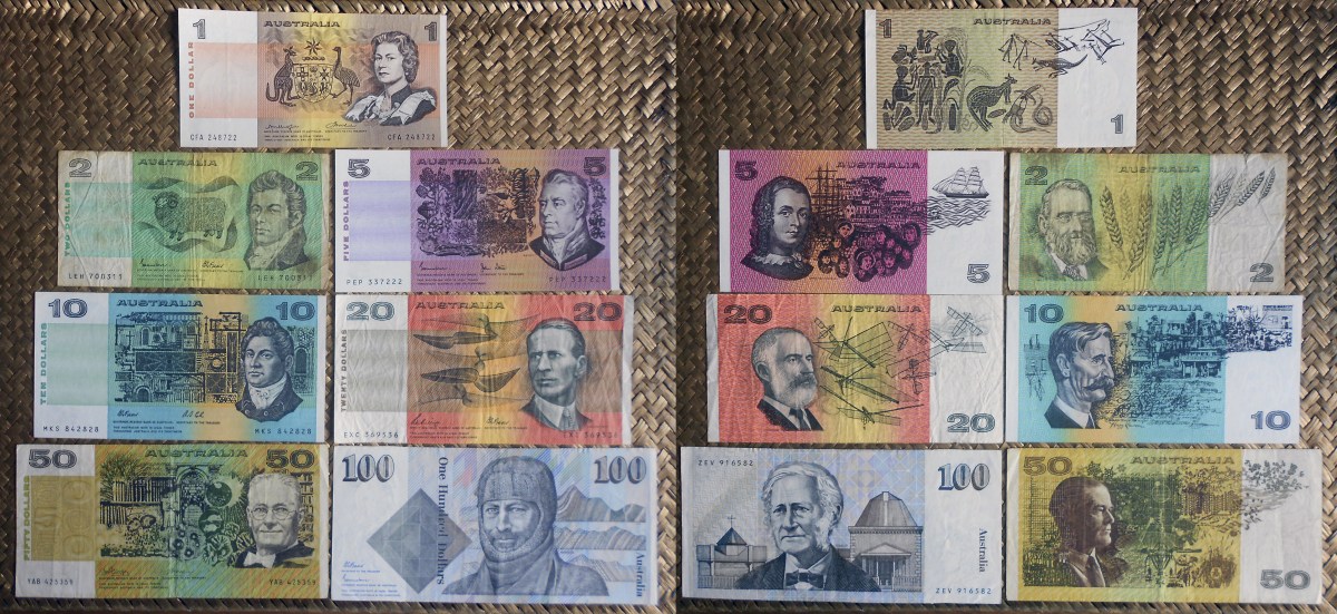 AUSTRALIA, serie DÓLARES 2ª Emisión años ’70-’80 s.XX