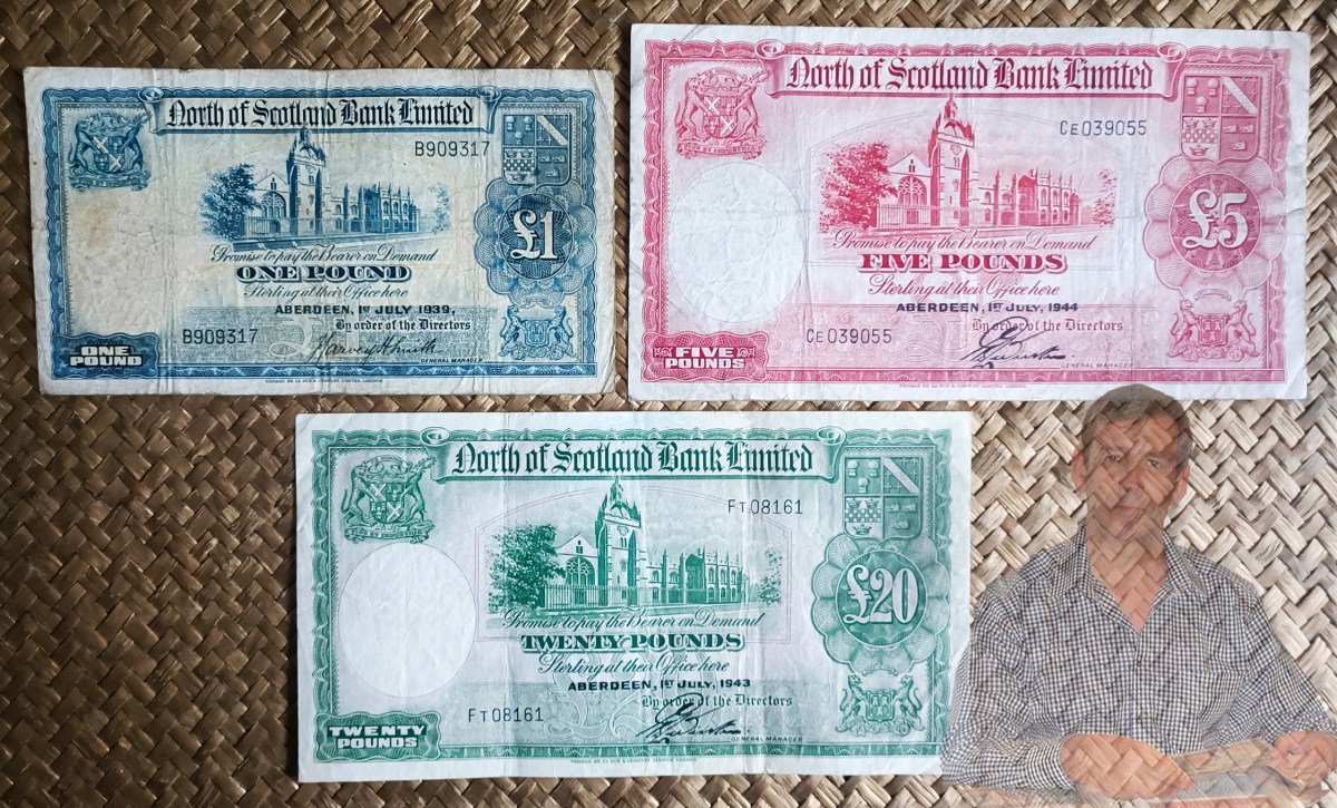 ESCOCIA, LIBRAS del «North of Scotland Bank Limited» años ’40&nbsp;s.XX