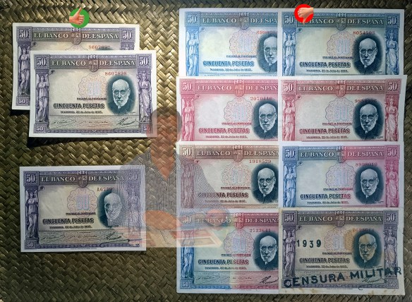 ESPAÑA, las 50 PESETAS de 1935 y la alquimia del&nbsp;engaño