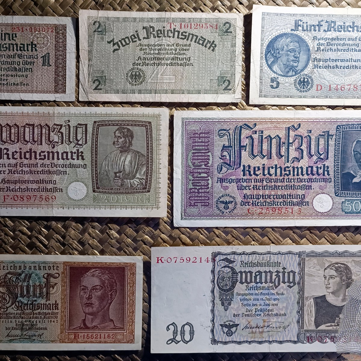 ALEMANIA, REICHSMARK años ’40 y Territorios Ocupados&nbsp;WWII