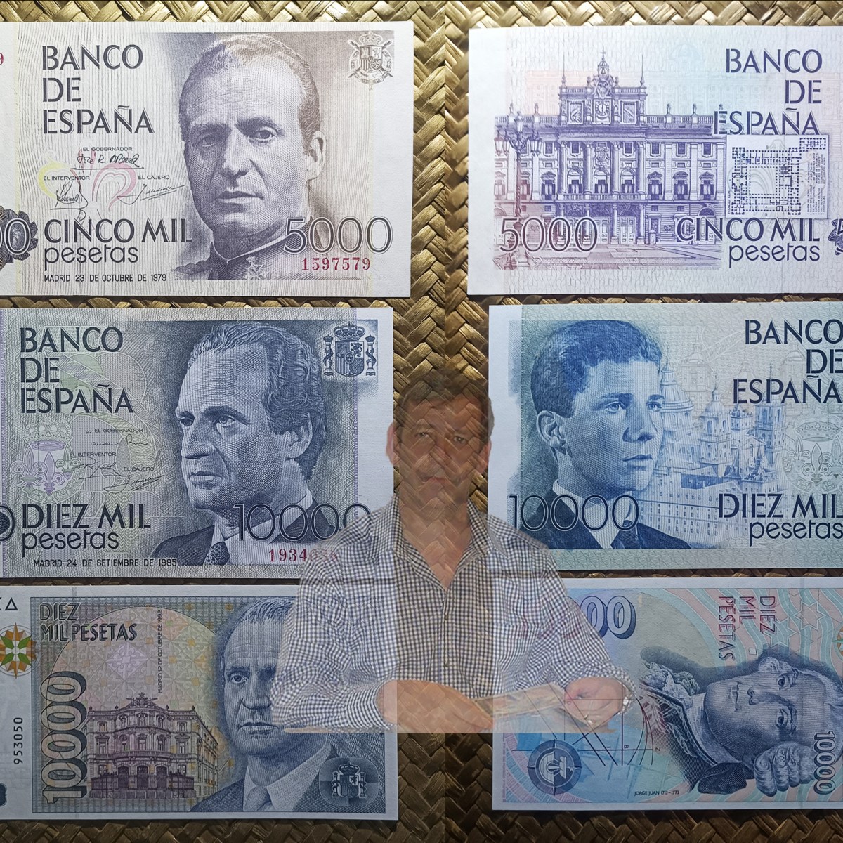 ESPAÑA, el rey JUAN CARLOS I en las últimas PESETAS del&nbsp;s.XX